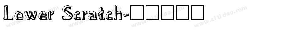 Lower Scratch字体转换
